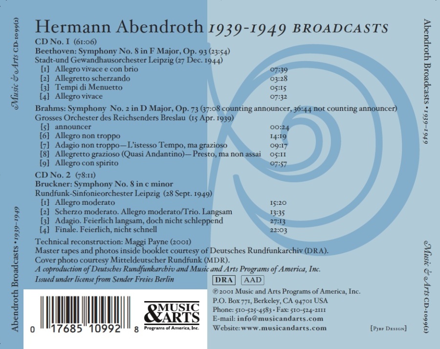 Hermann Abendroth conducts Beethoven, Brahms and Bruckner - slide-1