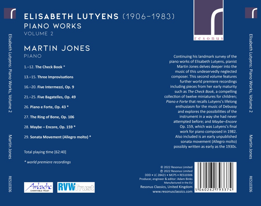 Lutyens: Piano Works Vol. 2 - slide-1