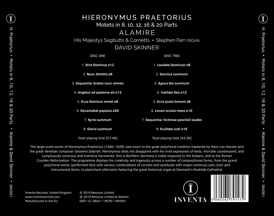 Praetorius: Motets in 8, 10, 12, 16 & 20 Parts - slide-1