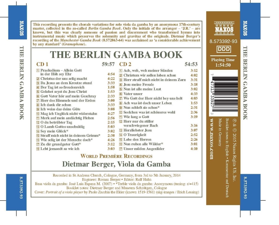 The Berlin Gamba Book: Chorale Variations - slide-1