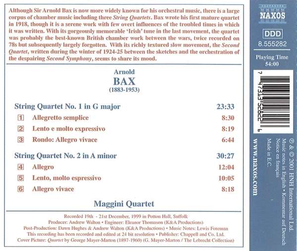 BAX: String Quartets nos. 1 and 2 - slide-1