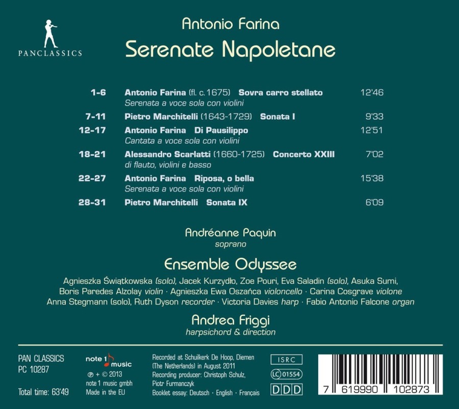 Farina: Serenate Napoletane - Farina, Marchitelli, Scarlatti - slide-1