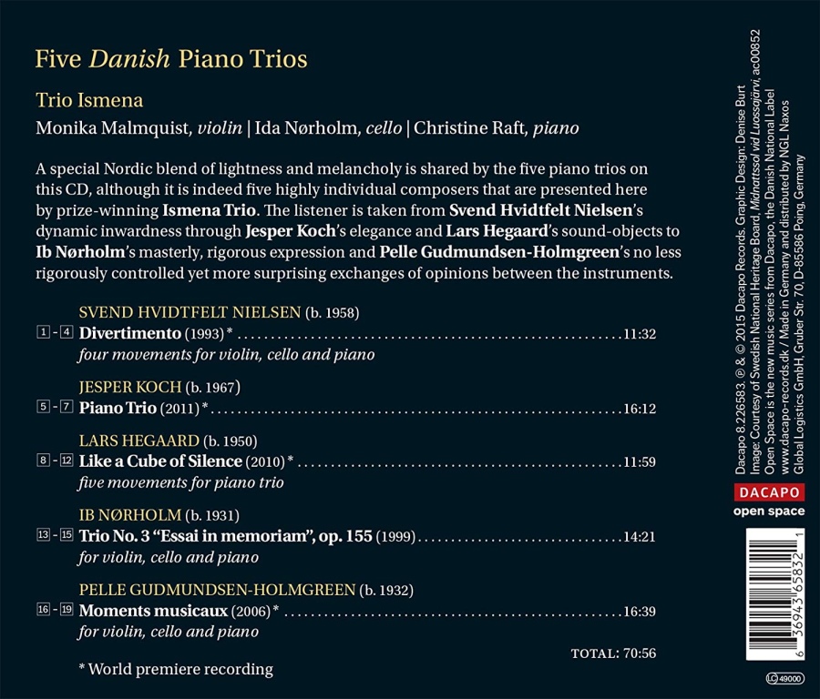 Five Danish Piano Trios - Hvidtfelt Nielsen, Koch, Hegaard, Nørholm, Gudmundsen-Holmgreen - slide-1