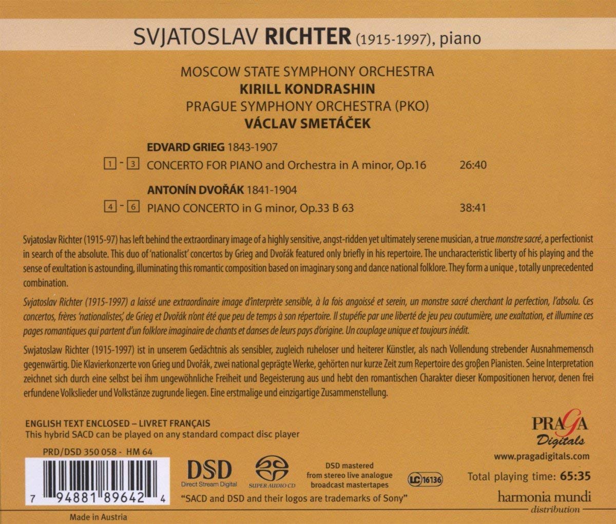 Grieg/Dvorak: Piano Concertos - slide-1