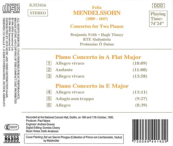 MENDELSSOHN: Concertos for Two Pianos - slide-1