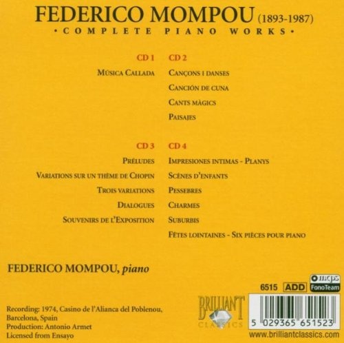 Mompou: Complete Piano Works - slide-1