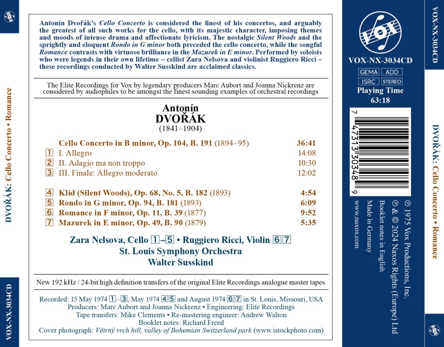 Dvorak: Cello Concerto; Silent Woods; Rondo; Romance; Mazurek - slide-1