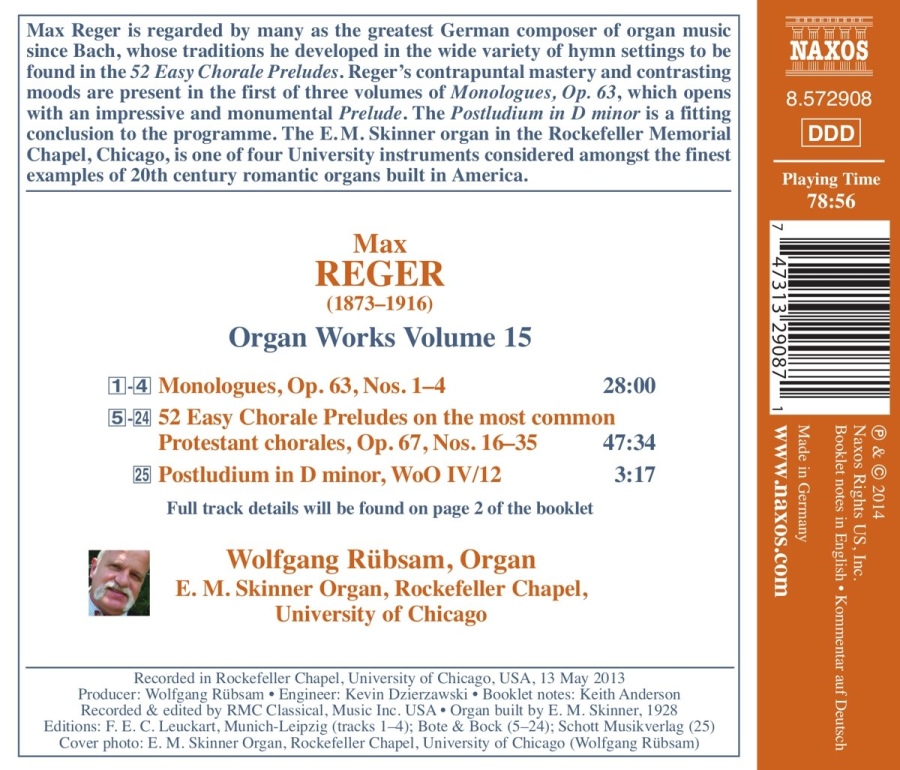 Reger: Organ works Vol. 15 - slide-1