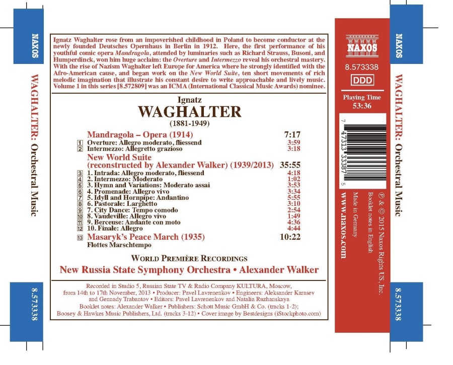 Waghalter: New World Suite Overture and Intermezzo Mazaryk's Peace March - slide-1