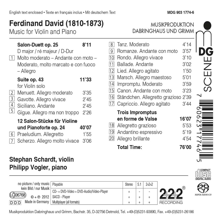 David: Music for Violin and Piano - slide-1