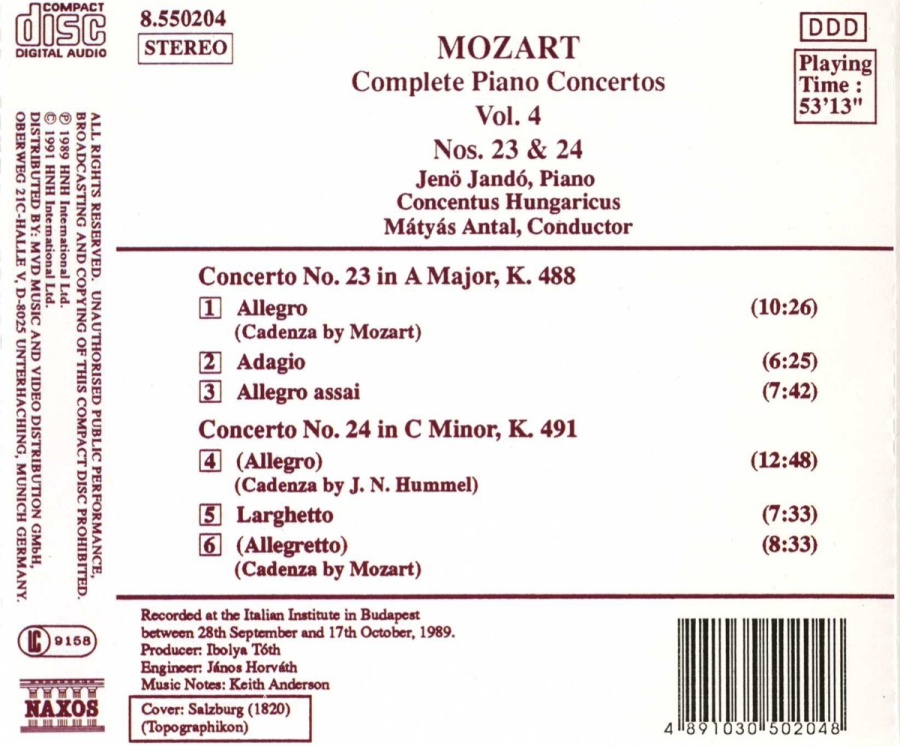 Mozart: Piano Concertos 23 & 24 - slide-1
