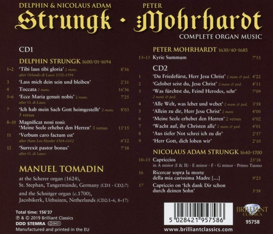 Strungk; Mohrhardt: Complete Organ Music - slide-1
