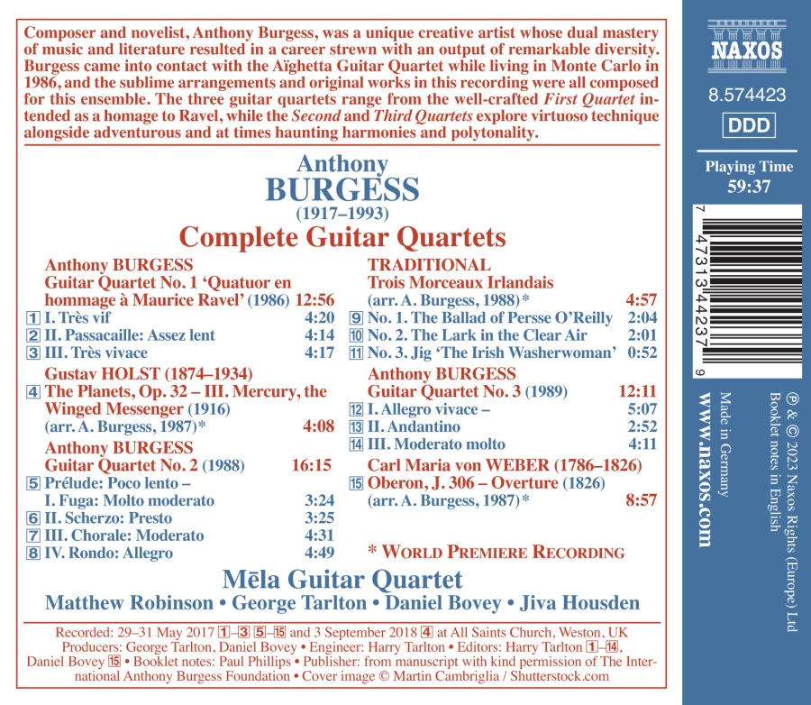 Burgess: Complete Guitar Quartets - slide-1