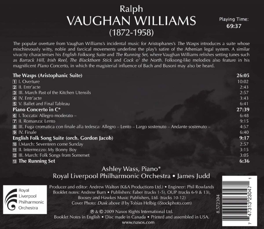 Vaughan Williams: Piano Concerto, The Wasps, English Folk Song Suite, The Running Set - slide-1