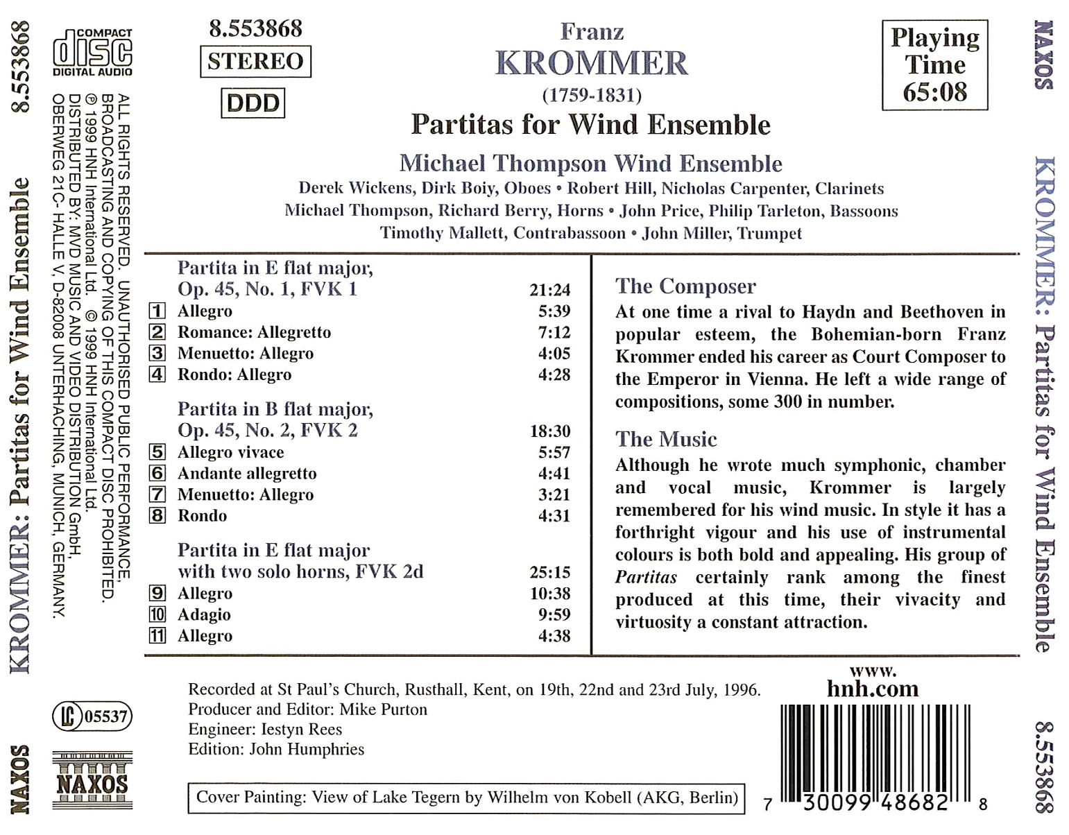 Krommer: Partitas for Wind Ensamble - slide-1