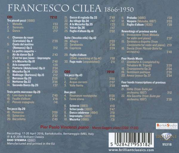 Cilea: Complete Piano Music - slide-1