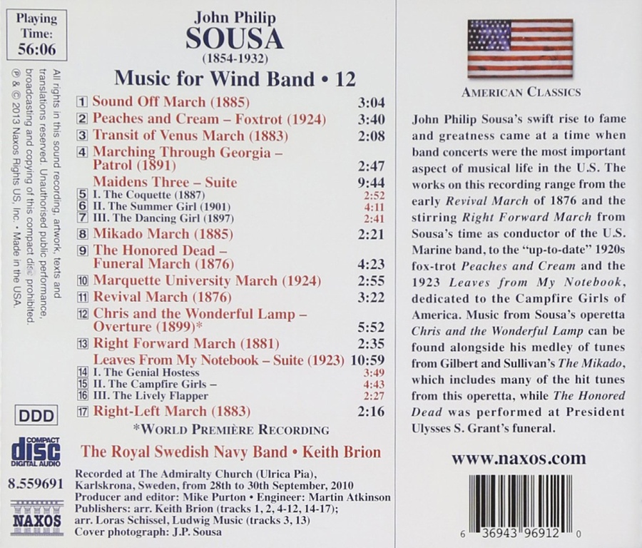 Sousa: Music for Wind Band Vol. 12 - slide-1