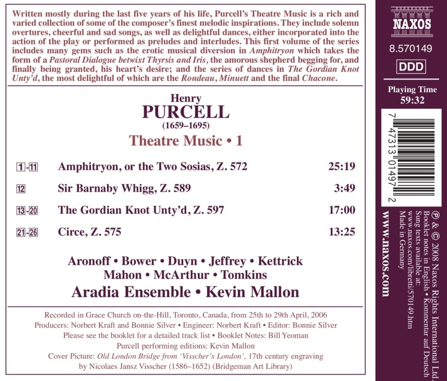 Purcell Theatre Music Vol. 1 - slide-1