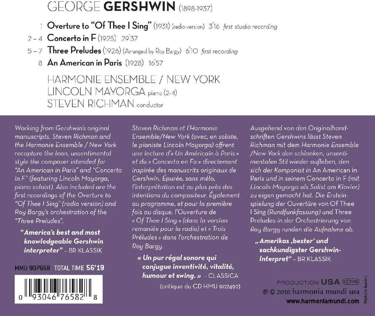 Gershwin: An American in Paris Concerto in F  3 Preludes - slide-1