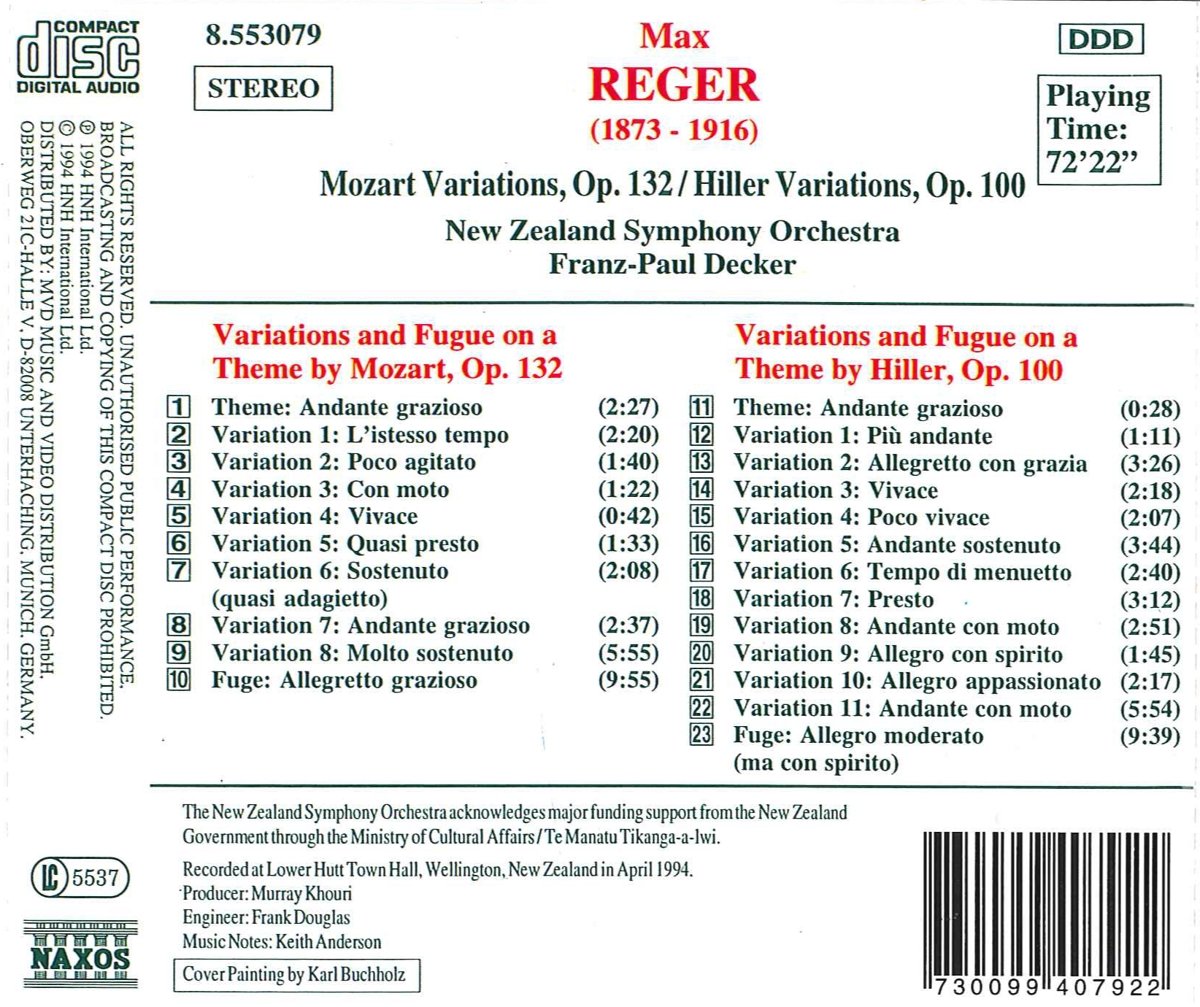 REGER: Variations and Fugues - slide-1