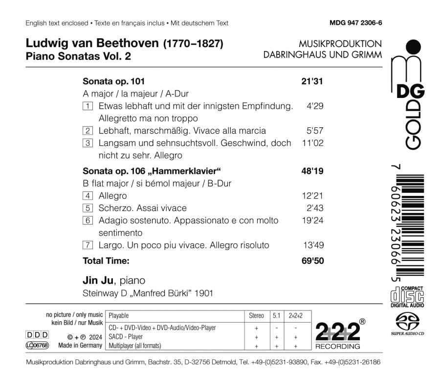 Beethoven: Piano Sonatas Op. 101 & 106 - slide-1