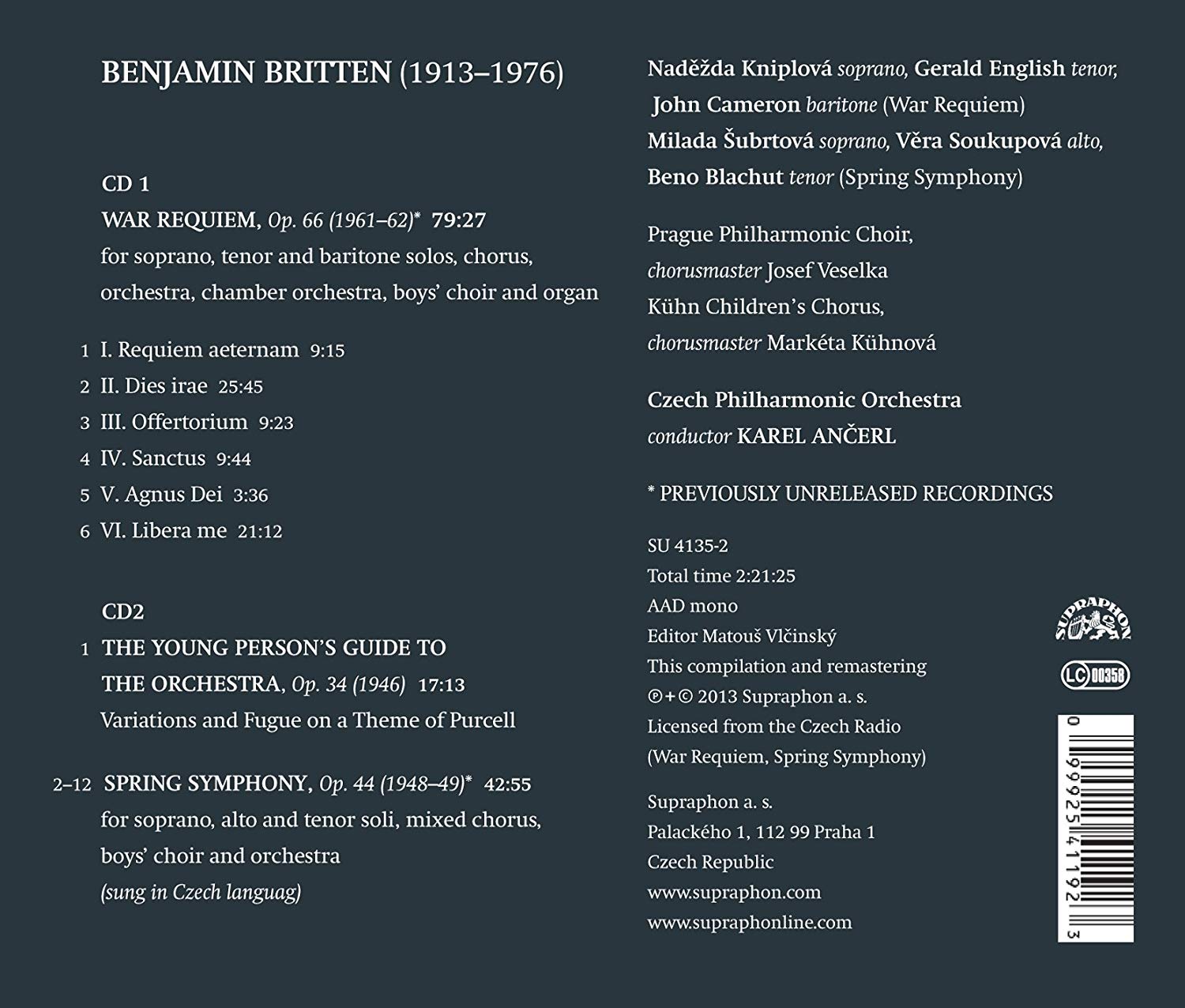 Britten: War Requiem, Spring Symphony, The Young Person´s Guide to the Orchestra - slide-1