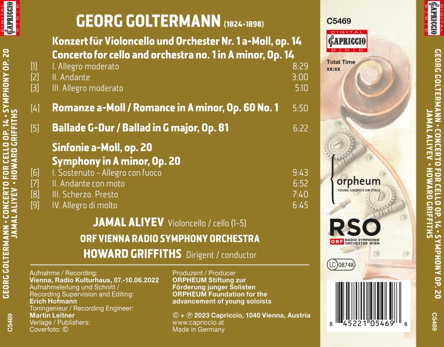 Goltermann: Cello Concerto No. 1; Symphony Op. 20 - slide-1