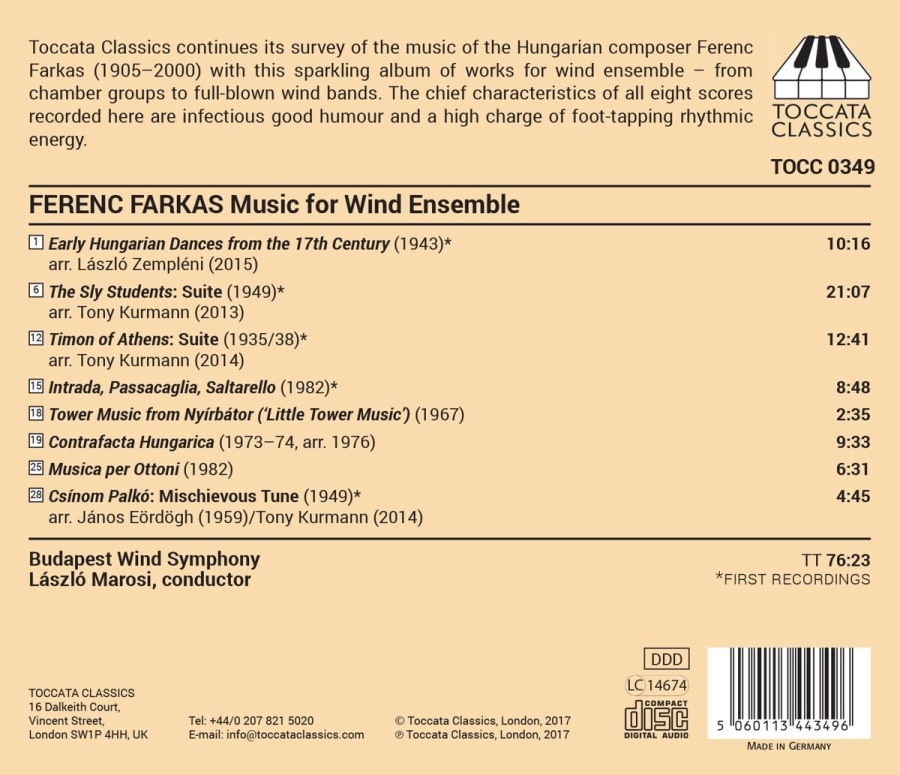 Farkas: Music for Wind Ensemble - slide-1
