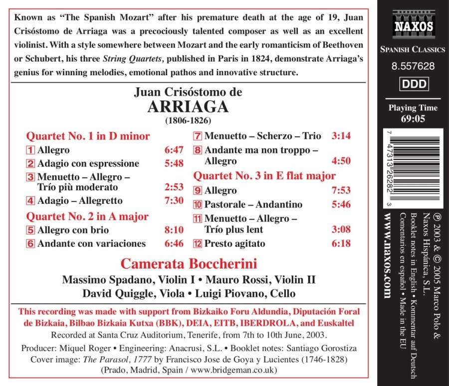 ARRIAGA: String Quartets (Complete) - slide-1