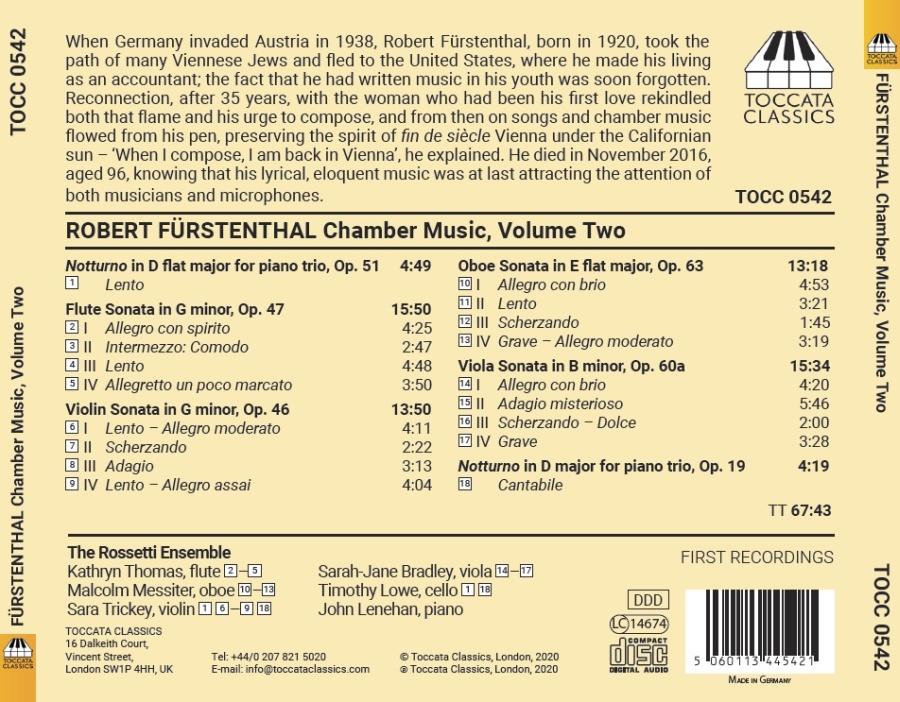 Fürstenthal: Chamber Music Vol. 2 - slide-1