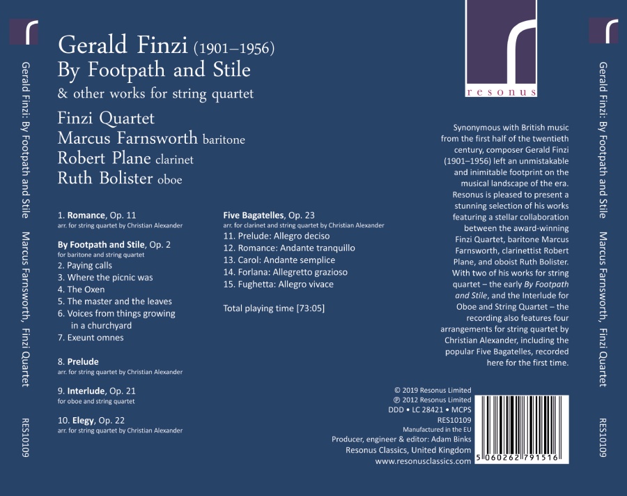 Finzi: By Footpath and Stile - slide-1