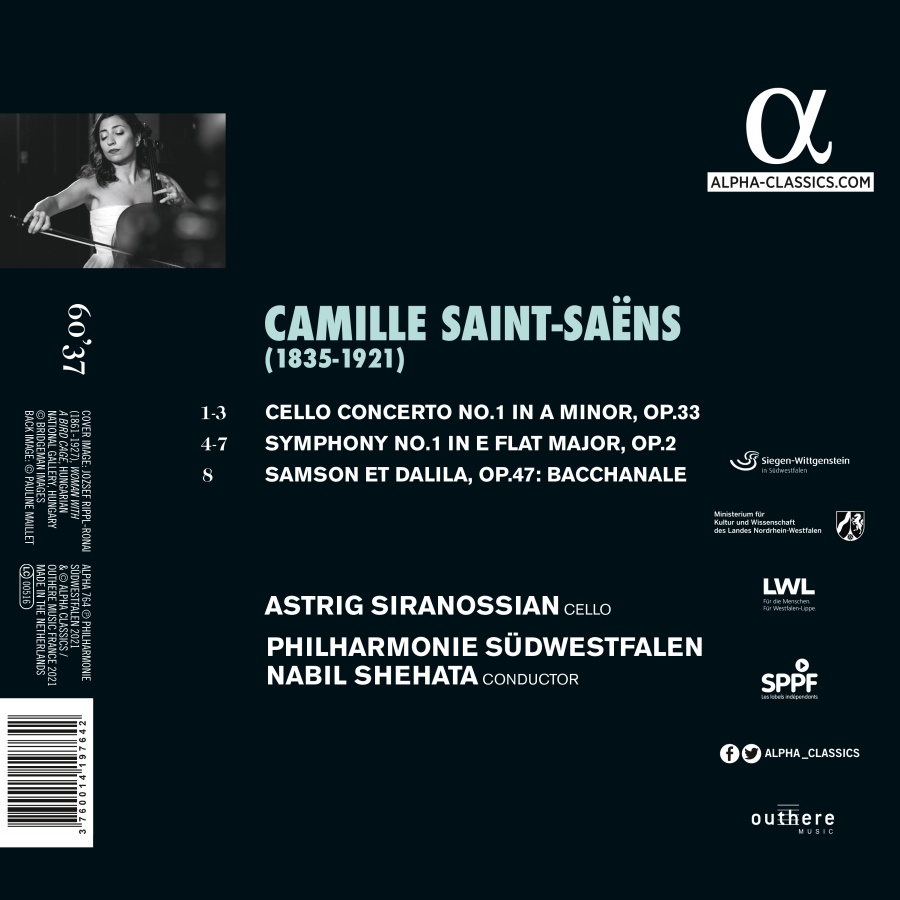 Saint-Saëns: Cello Concerto; Bacchanale; Symphony No. 1 - slide-1