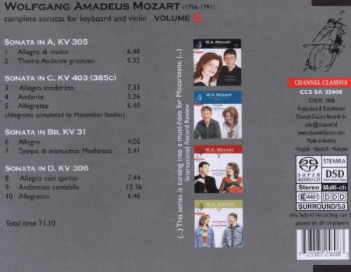 Mozart.: Complete sonatas for keyboard and violin vol. 5 - slide-1