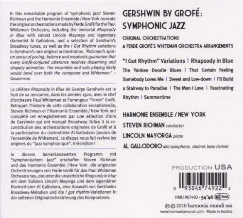 Gershwin by Grofé: Symphonic Jazz - Rhapsody in Blue, Songs, I Got Rhythm - slide-1