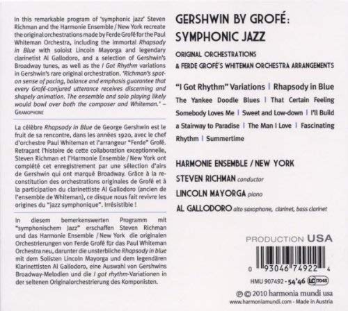 Gershwin by Grofé: Symphonic Jazz - Rhapsody in Blue, Songs, I Got Rhythm - slide-1