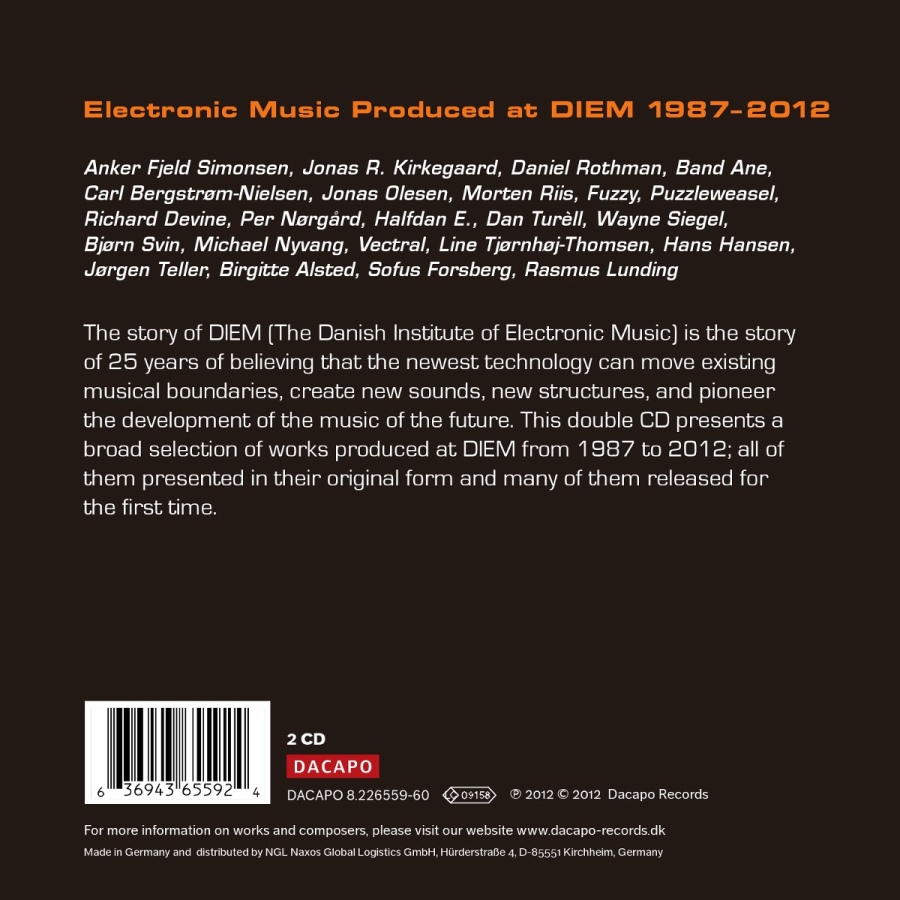 Electronic Music Produced at DIEM (The Danish Institute of Electronic Music) 1987 - 2012 - slide-1