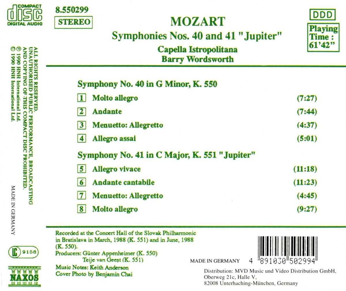 Mozart: Symphonies no. 40 & 41 - slide-1