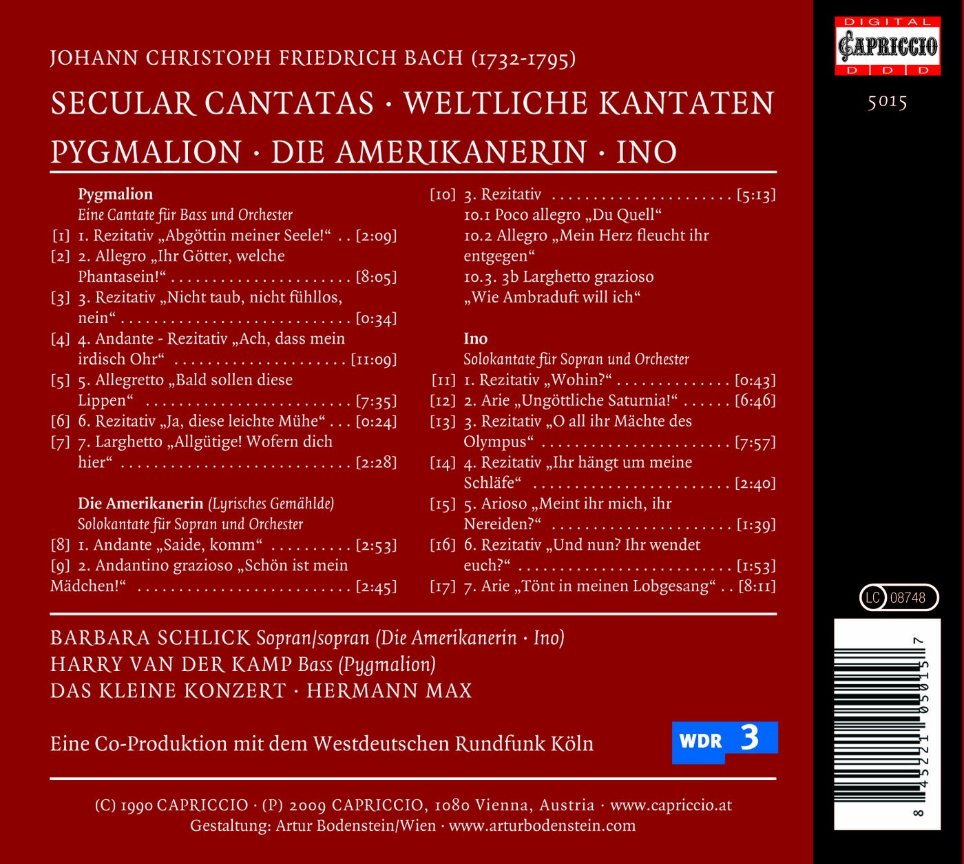 Bach J.C.F.: Secular cantatas - slide-1