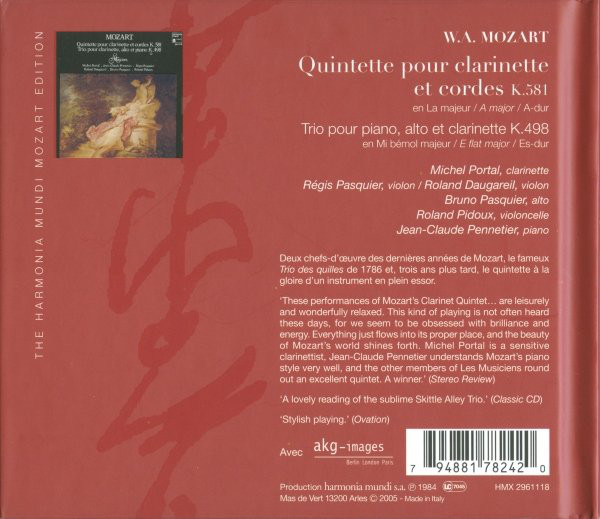 Mozart: Clarinet Quintet, Clarinet Trio KV 498 "Kegelstatt-Trio" - slide-1
