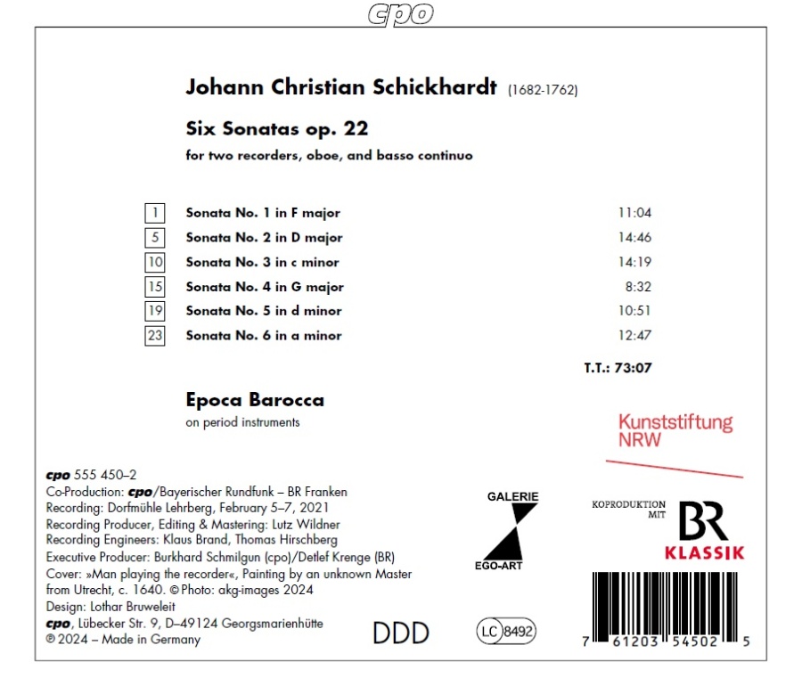 Schickhardt: Six Sonatas op. 22 - slide-1