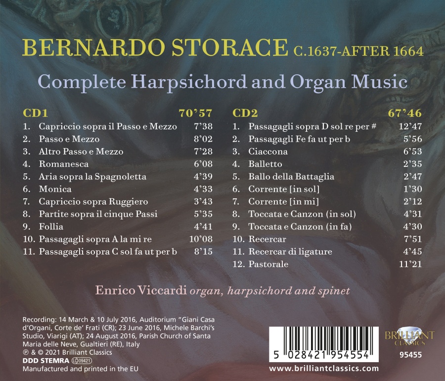 Storace: Complete Harpsichord & Organ Music - slide-1
