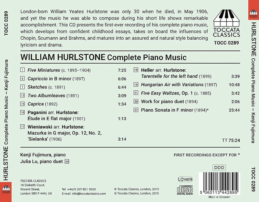 Hurlstone: Complete Piano Music - slide-1
