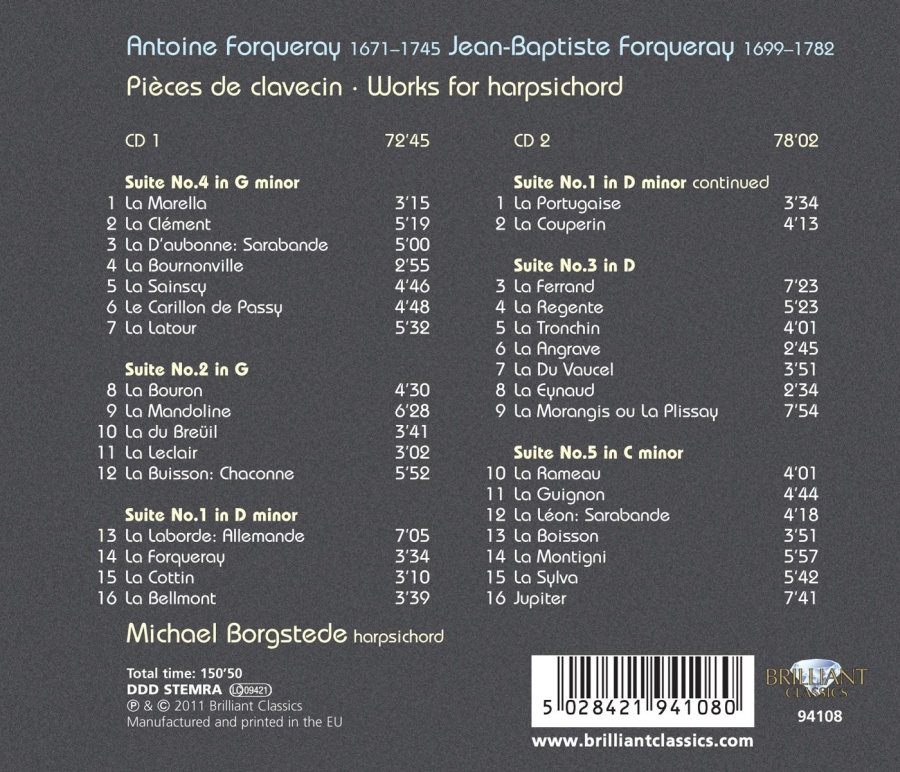 Forqueray: Works for Harpsichord - slide-1