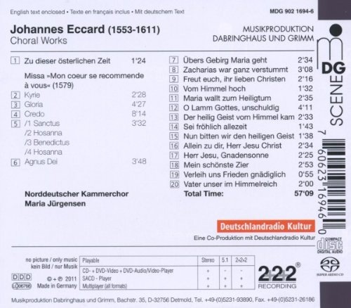 Eccard: „Mein schönste Zier“ - Missa, Motets and Canticas - slide-1