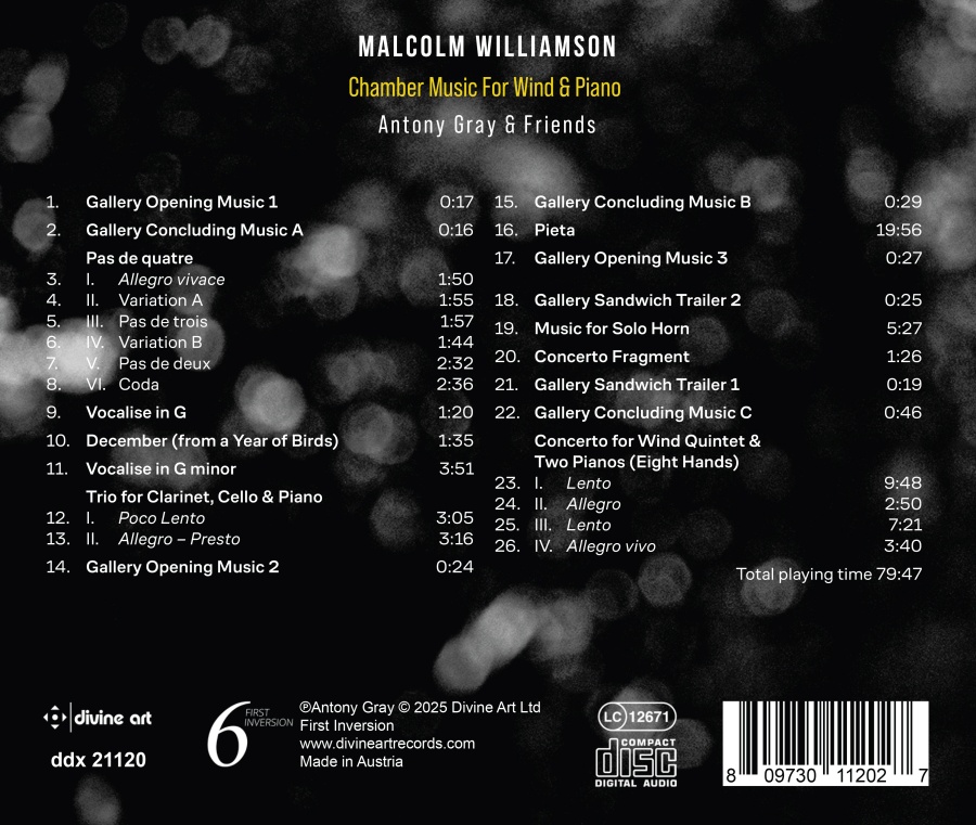 Williamson: Chamber Music for Wind & Piano - slide-1