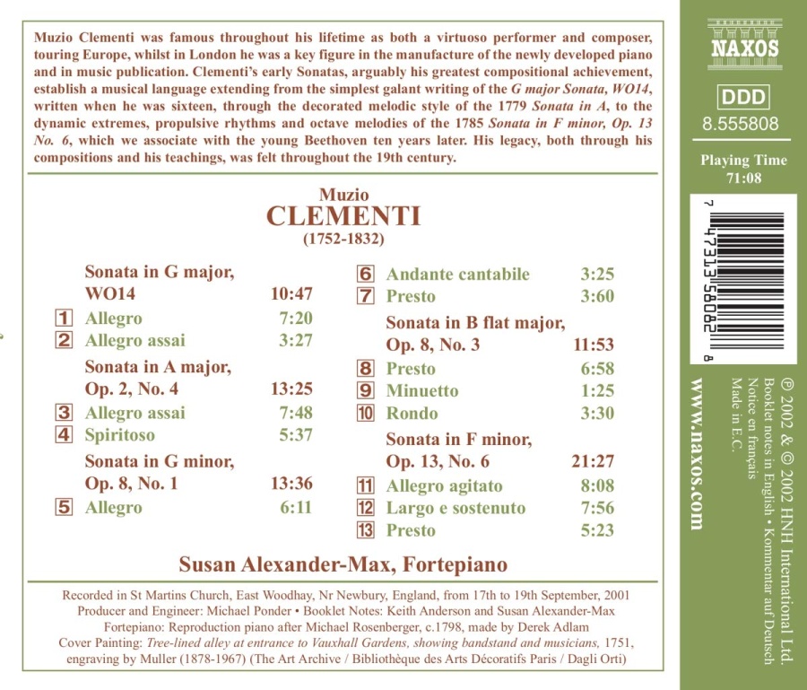 CLEMENTI: Early Piano Sonatas, Vol. 1 - slide-1