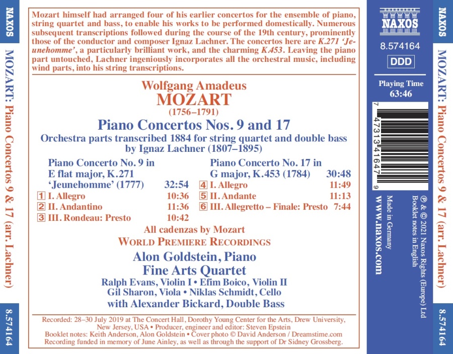 Mozart: Piano Concertos Nos. 9 & 17, Arr. Ignaz Lachner - slide-1