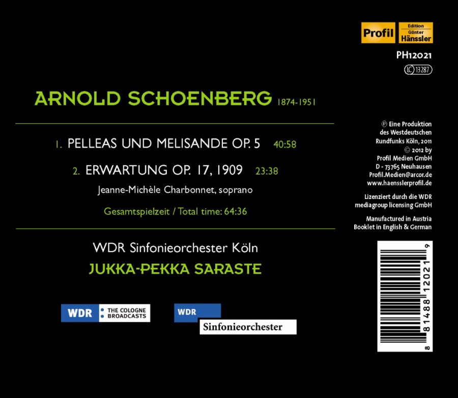 Schoenberg: Pelleas und Melisande op. 5, „Erwartung“ op. 17 - slide-1