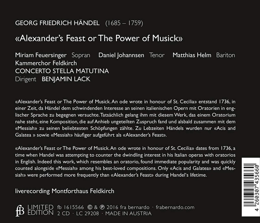Handel: Alexander's Feast - slide-1