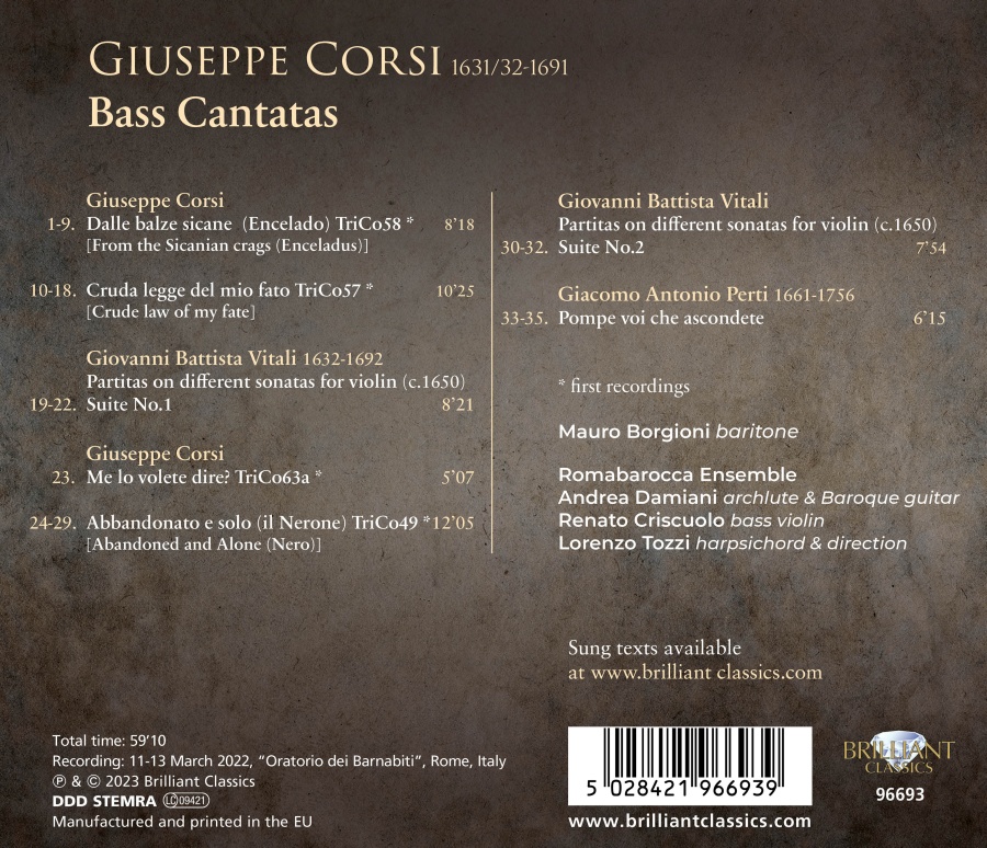 Corsi: Bass Cantatas - slide-1